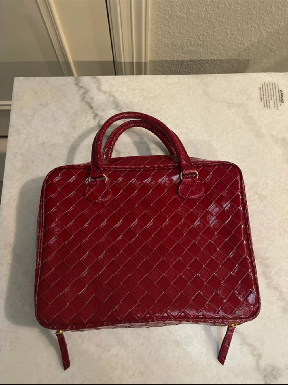 Estée Lauder Red Quilted multi use trunk